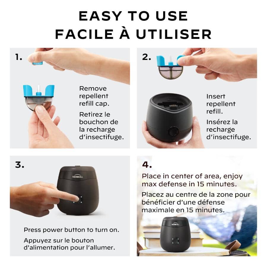 E55 Rechargeable Mosquito Repeller - Black