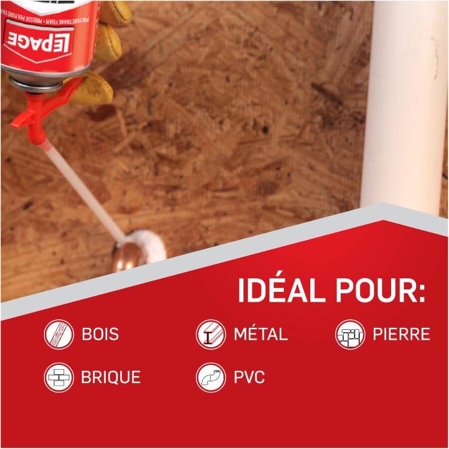 Gaps & Cracks Foam Sealant - White, 340 g