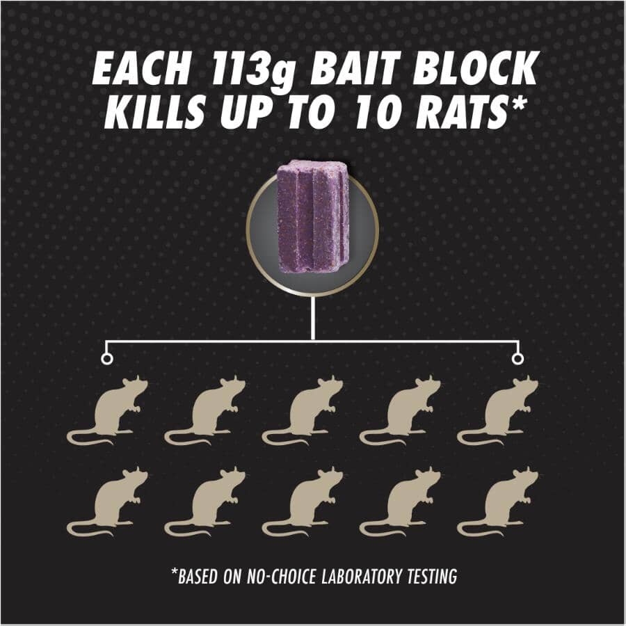 Advanced Formula Disposable Rat Killer Bait Station - 113 g, 2 Pack