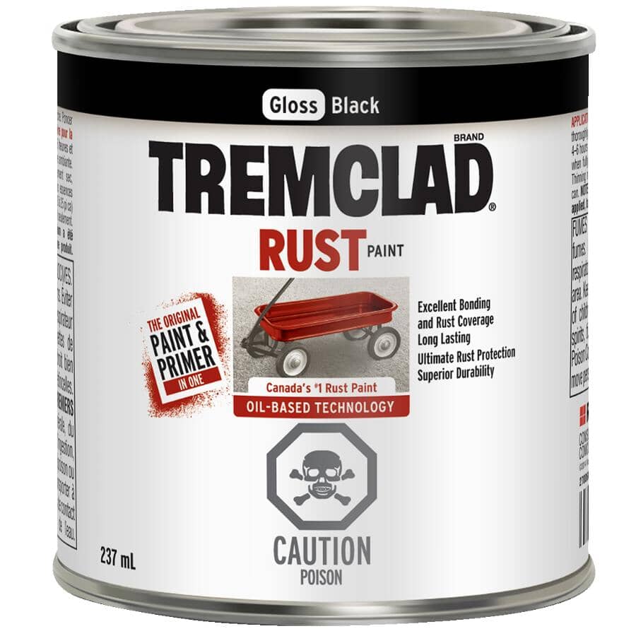 Rust Paint - Gloss Black, 237 ml