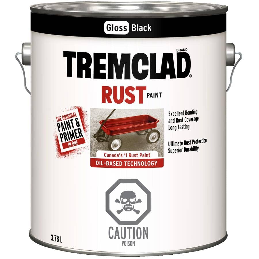 Rust Paint - Gloss Black, 3.78 L