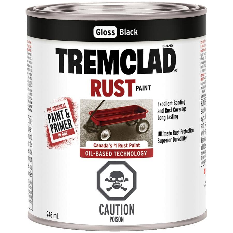 Rust Paint - Gloss Black, 946 ml