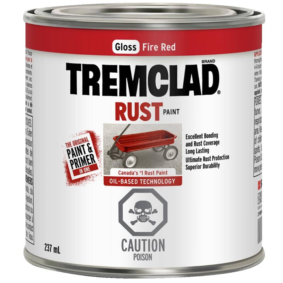 Rust Paint - Gloss Fire Red, 237 ml