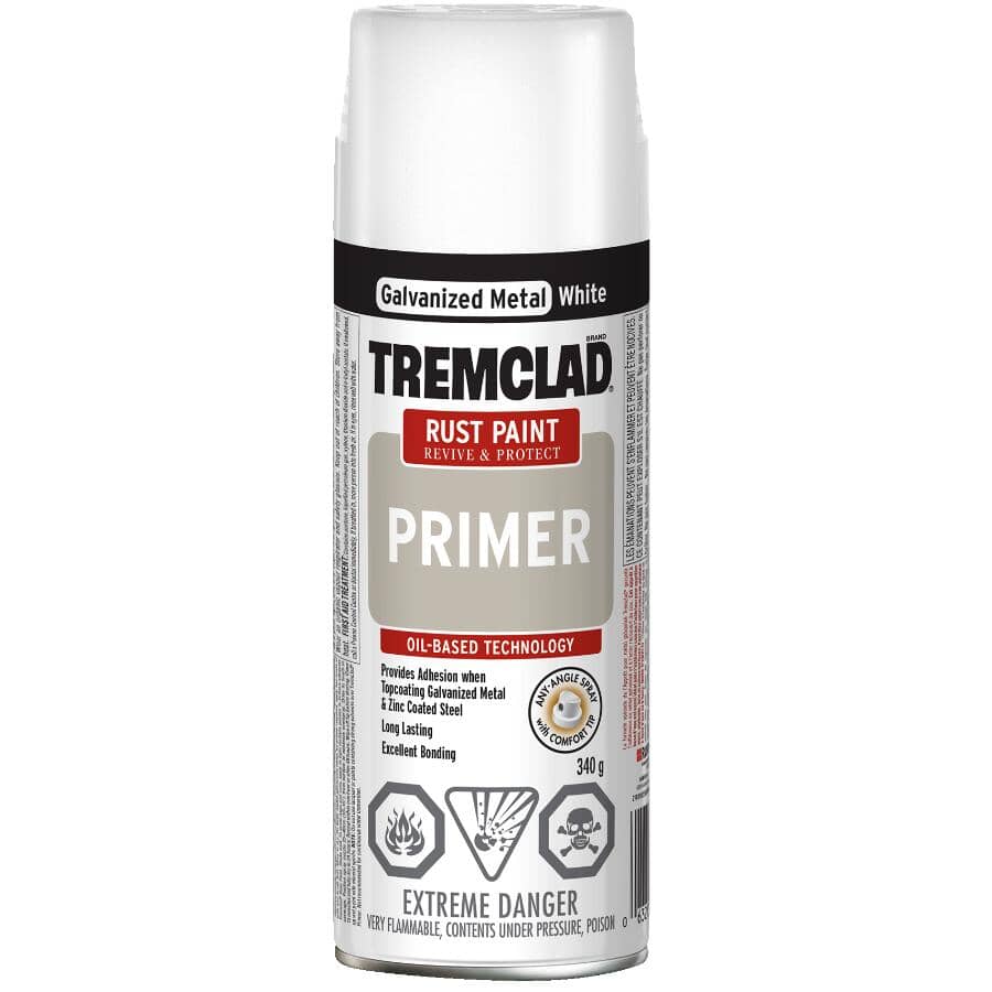 Rust Spray Primer - Galvanized Metal White, 340 g