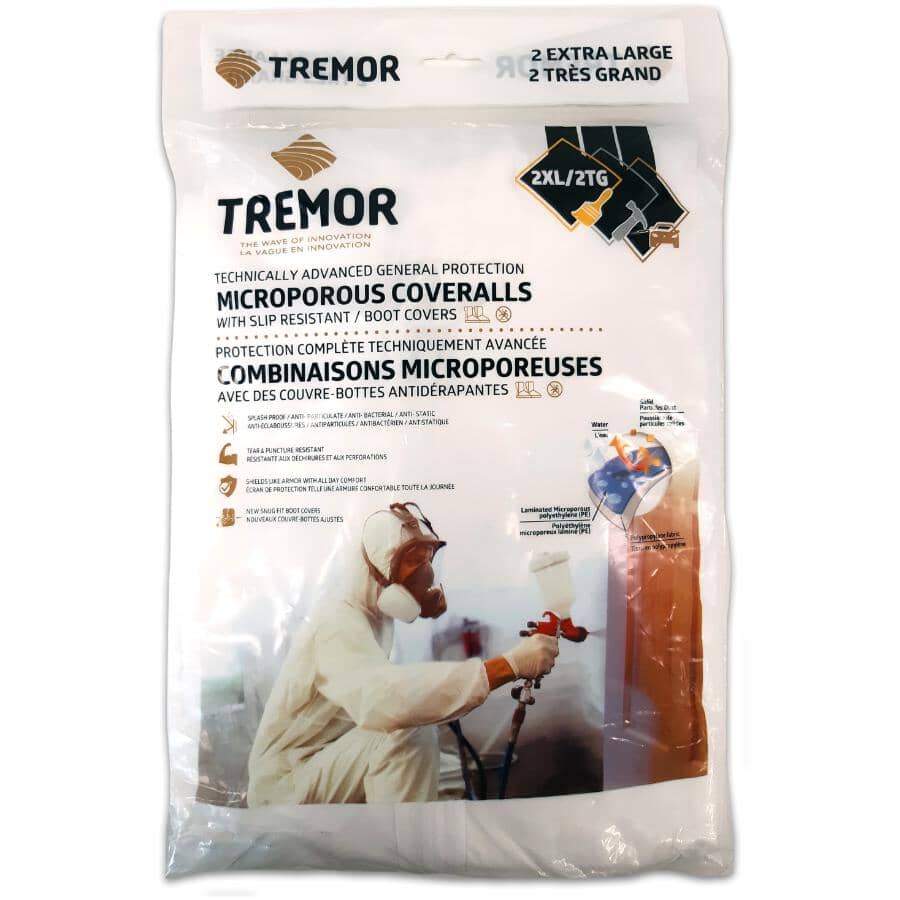 Microporous Coveralls with Non-Slip Boot Covers - Extra Extra Large