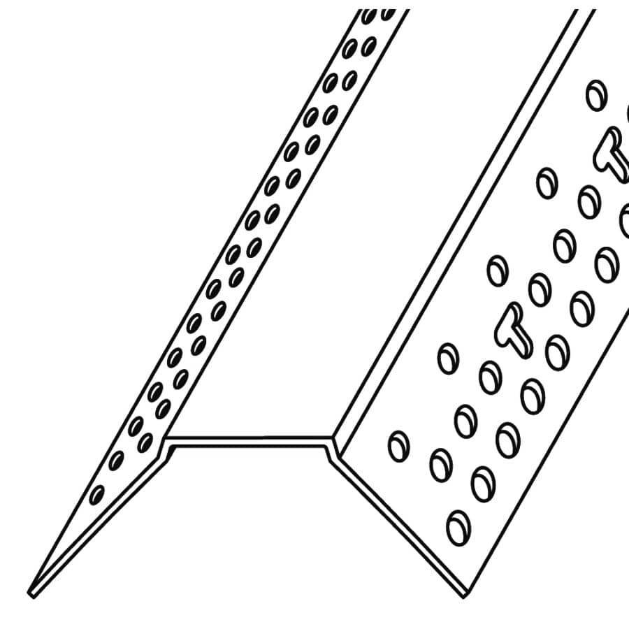 7/8" x 1-1/8" x 8' Chamfer Vinyl Corner Bead
