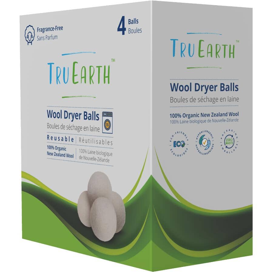 Wool Dryer Balls - 4 Pack