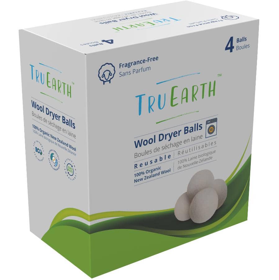 Wool Dryer Balls - 4 Pack