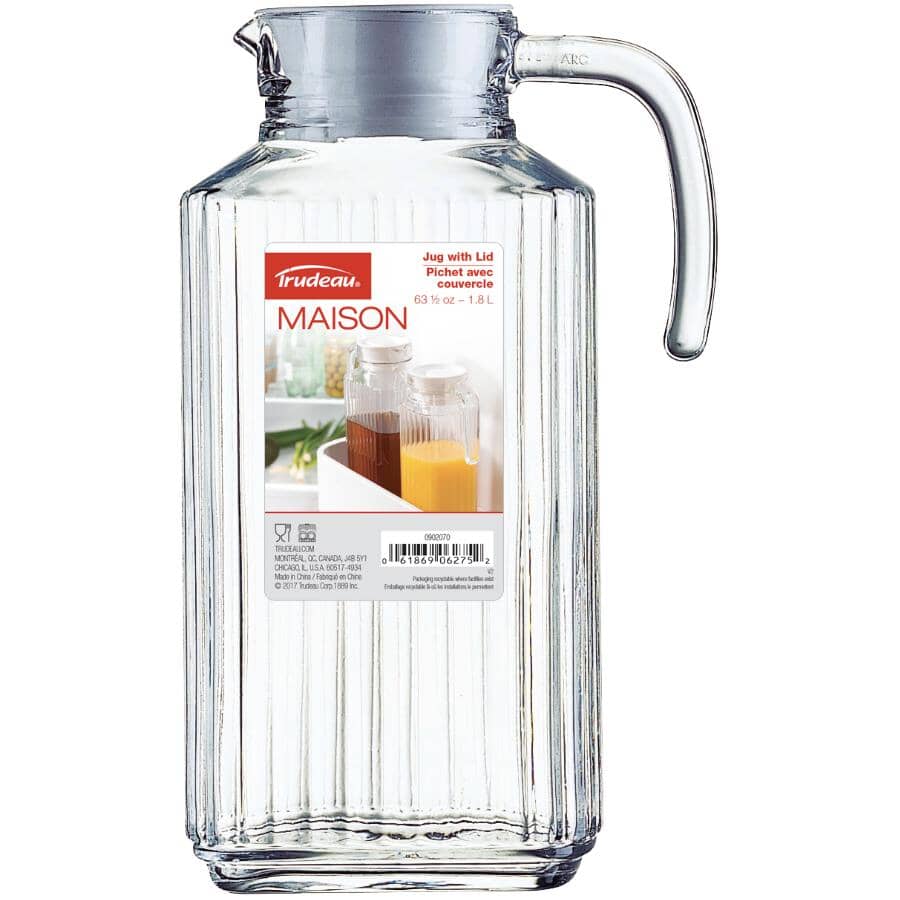 Glass Fridge Door Beverage Pitcher - 1.8 L