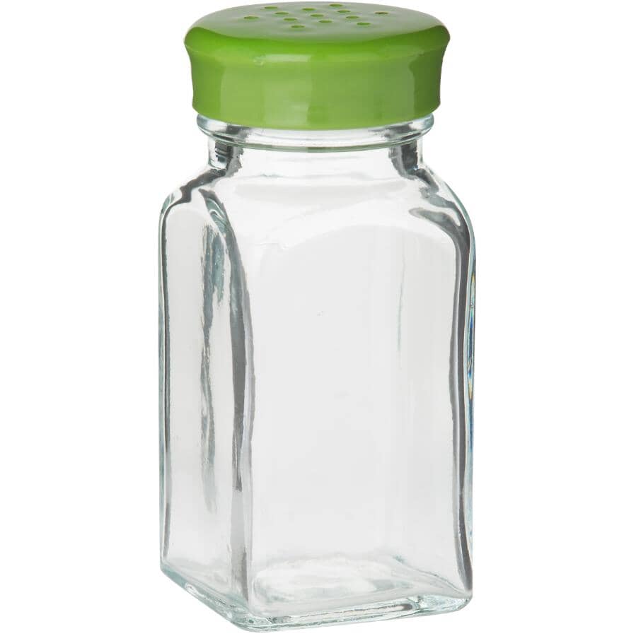 Glass Salt & Pepper Shaker - Assorted Colours, 3.25"