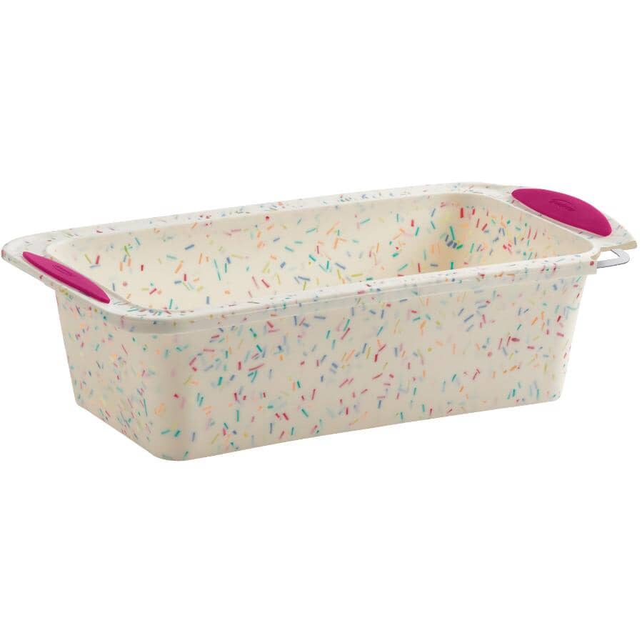 Silicone Loaf Pan - White Confetti