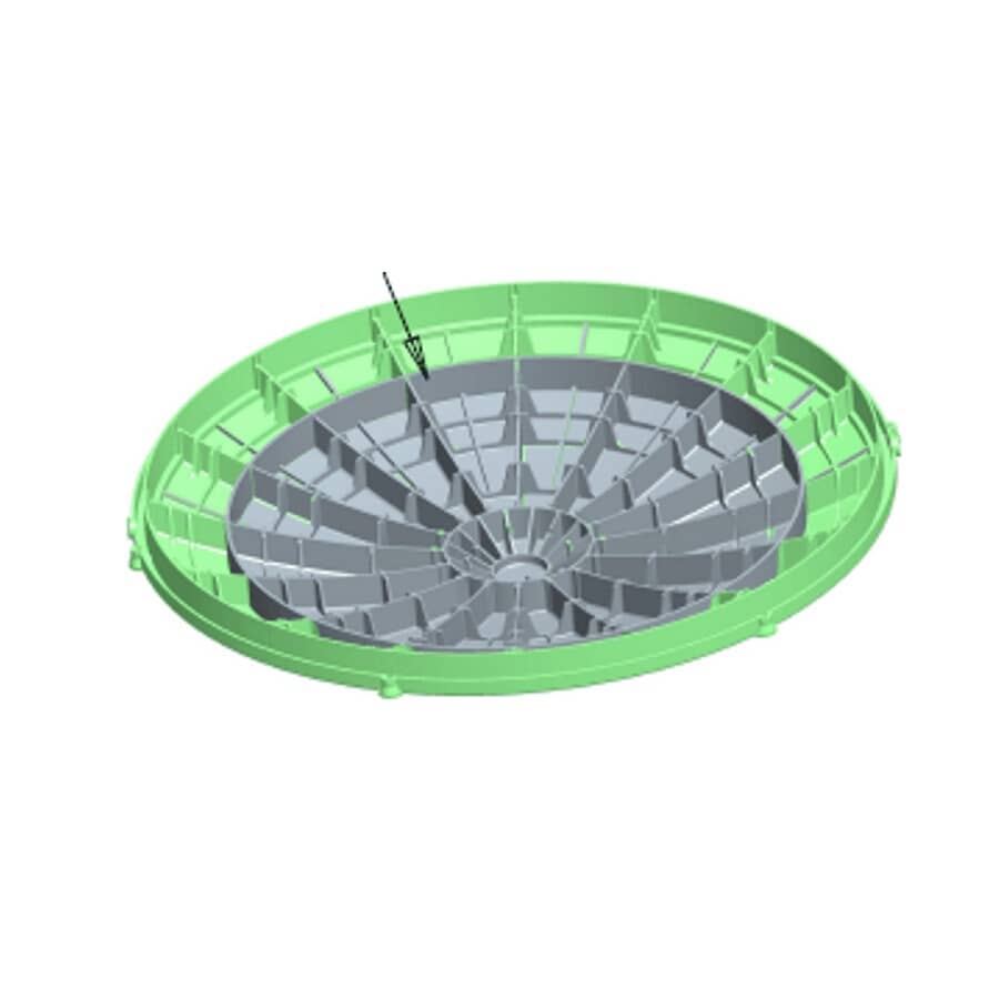24" Septic Tank Riser Lid - Green