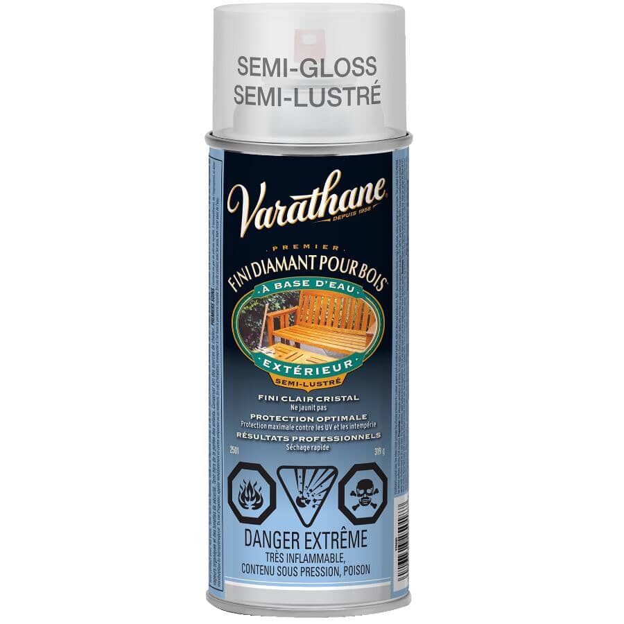 Outdoor Diamond Wood Finish Spray - Clear Semi-Gloss, 319 g