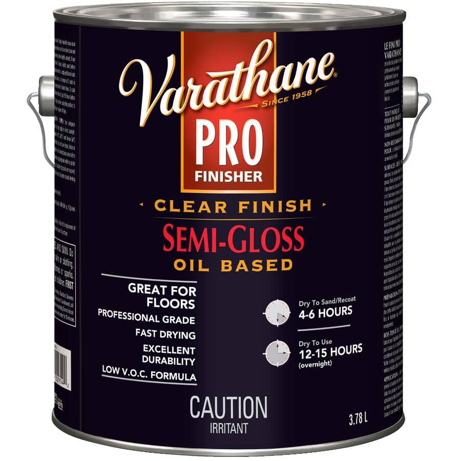 Pro Finisher - for Floors, Clear Semi Gloss, 3.78 L