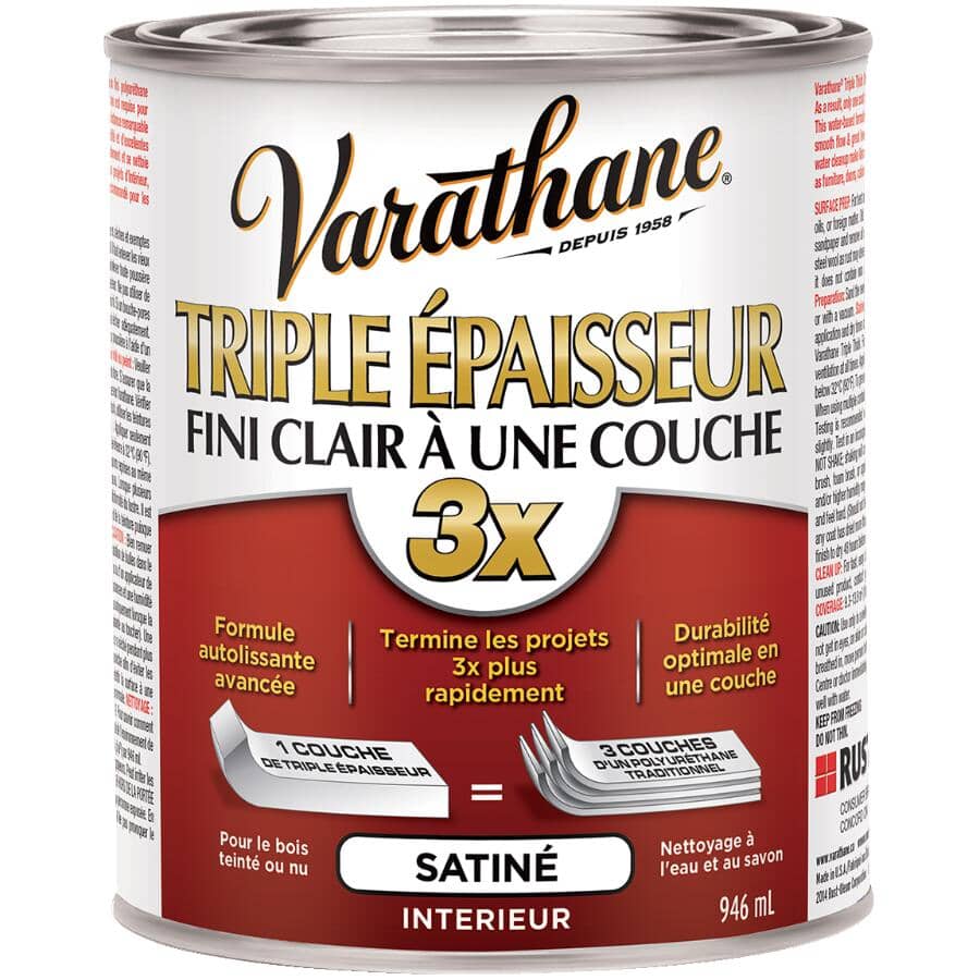 Triple Thick One Coat Finish - Clear Satin, 946 ml