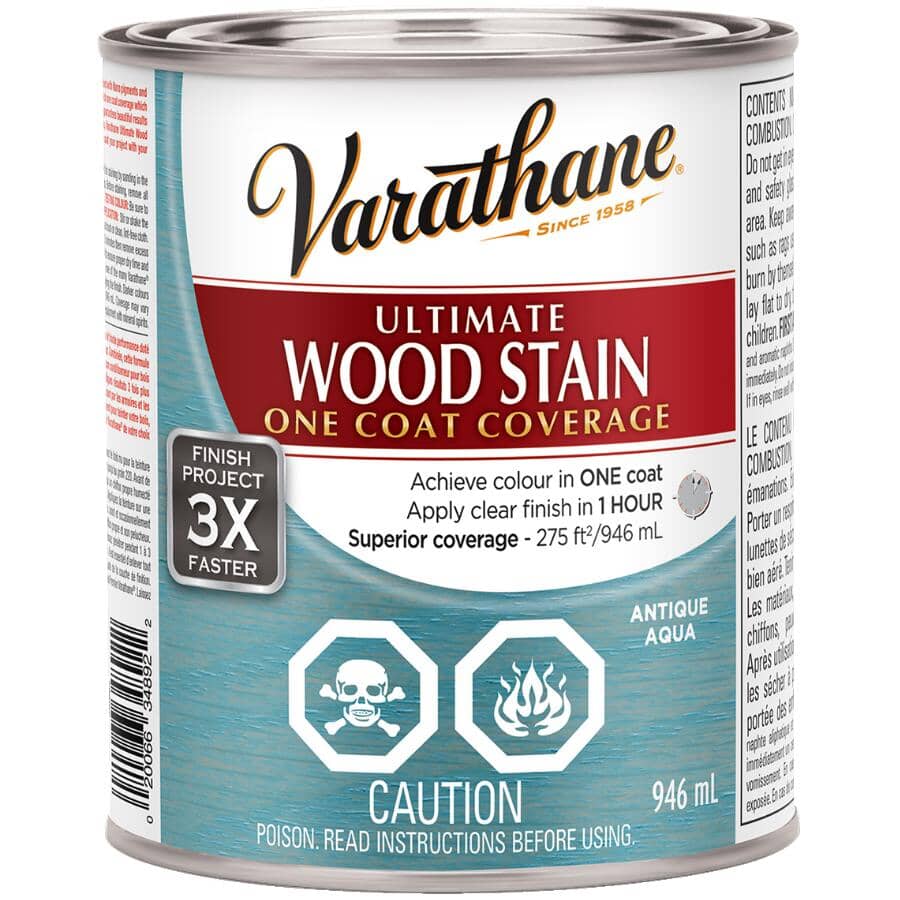Ultimate Wood Stain - Antique Aqua, 946 ml