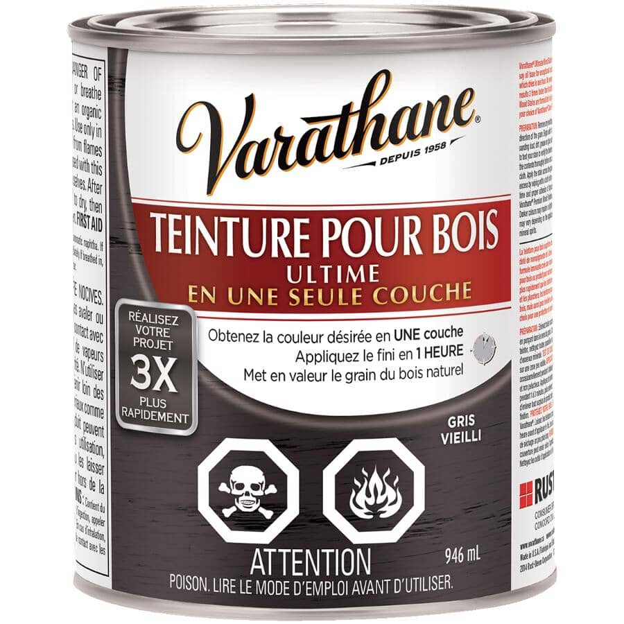 Ultimate Wood Stain - Weathered Grey, 946 ml