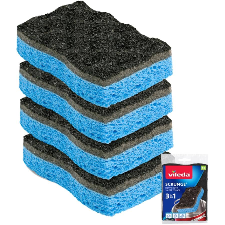 Scrunge Heavy Duty Scrub Sponge - 4 Pack