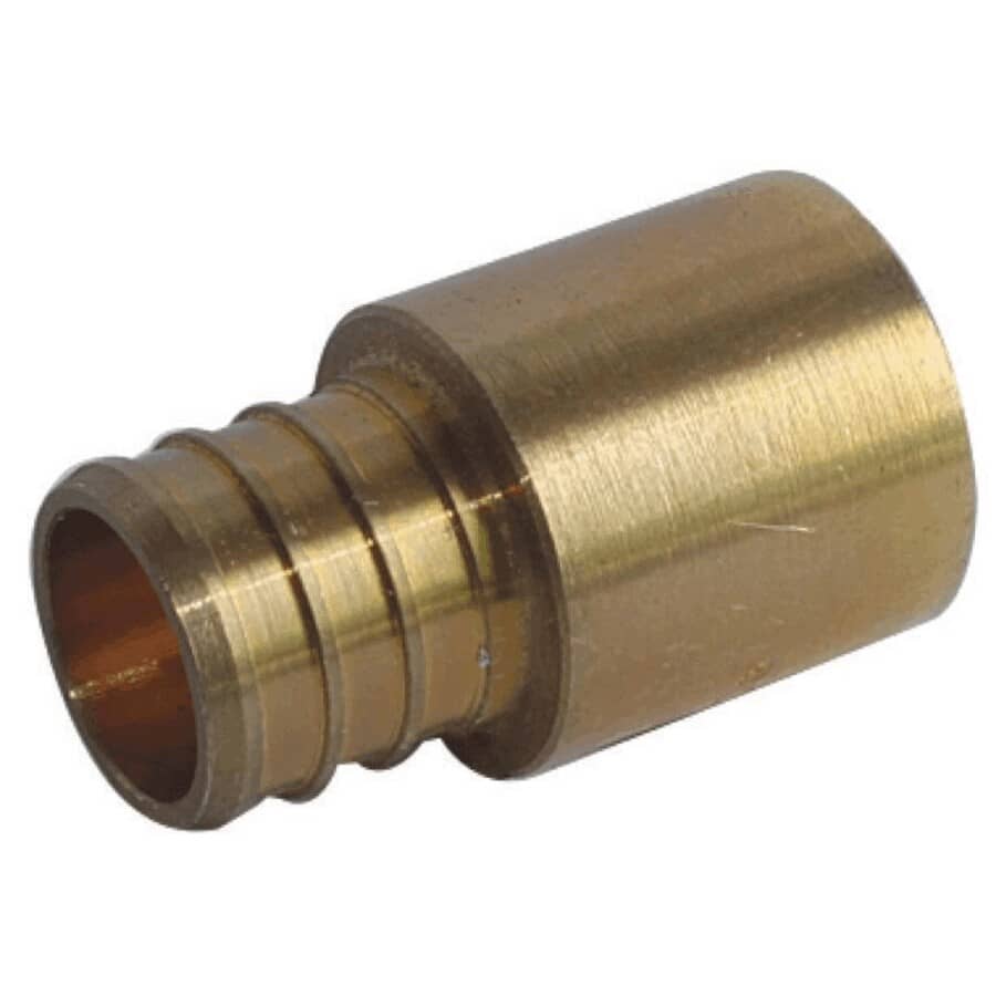 1/2" PEX x 1/2" FPT Sweat Brass Adapters - 25 Pack