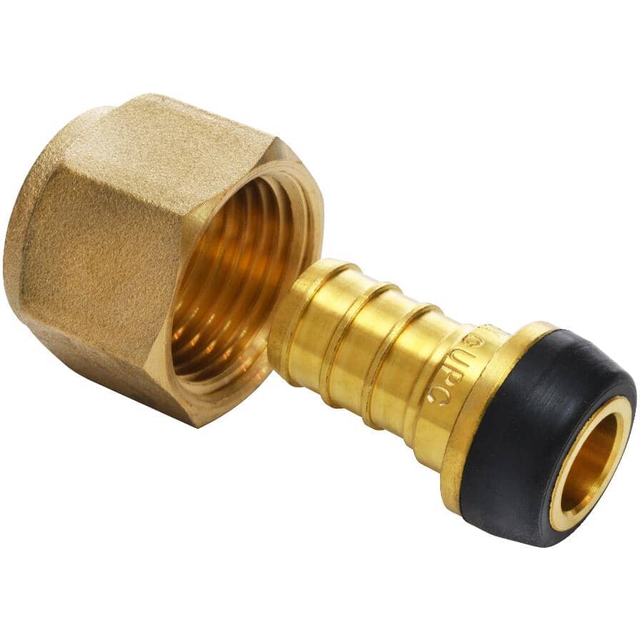 1/2" PEX x 1/2" FPT Swivel Brass Adapter