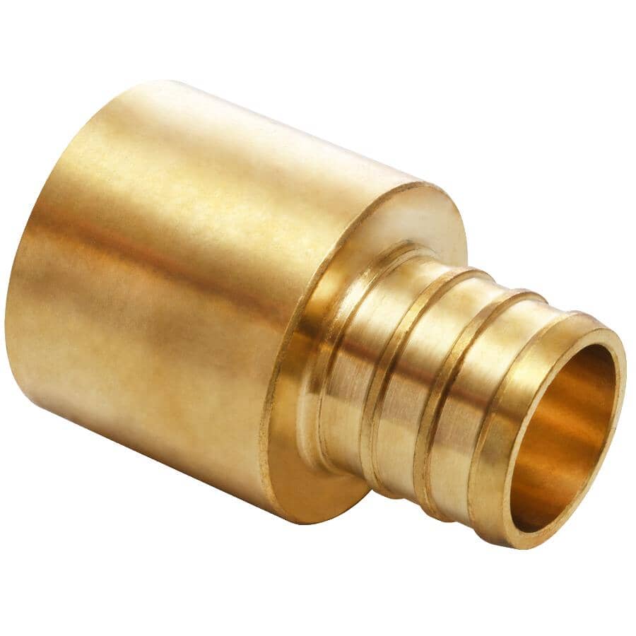 3/4" PEX x 3/4" FPT Copper Sweat Brass Adapter