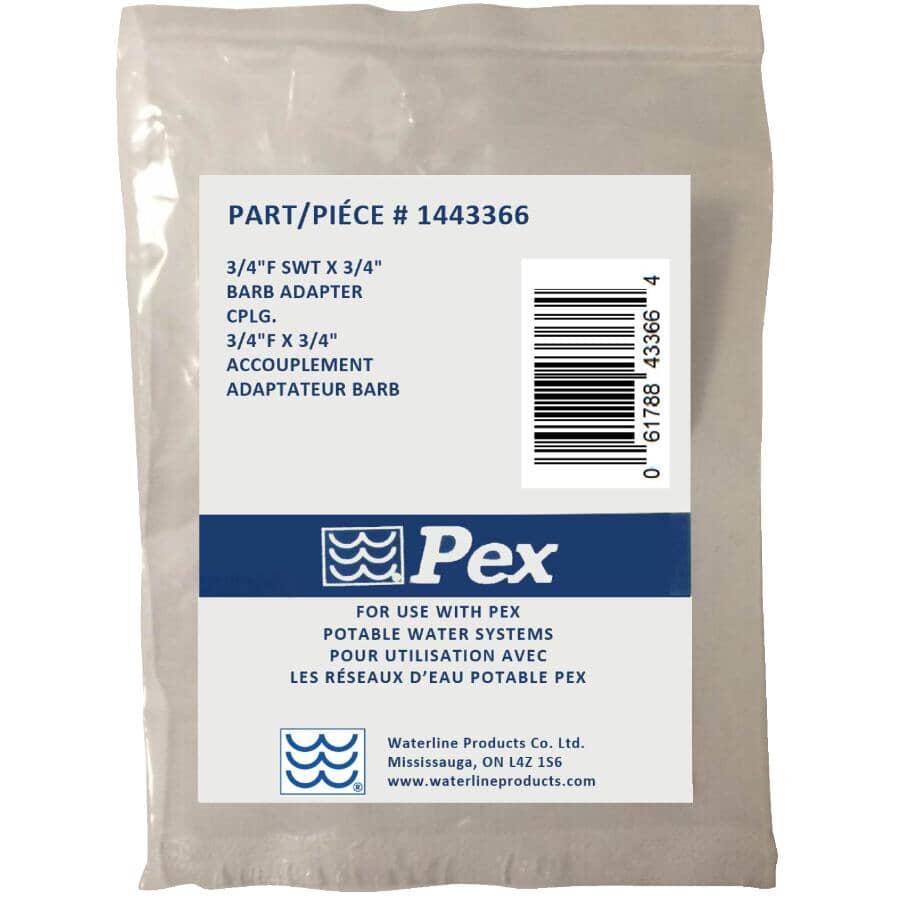 3/4" PEX x 3/4" FPT Copper Sweat Brass Adapter