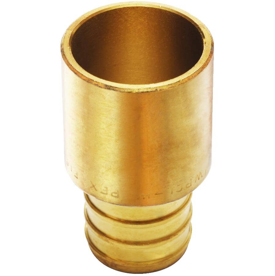 3/4" PEX x 3/4" MPT Copper Sweat Brass Adapter