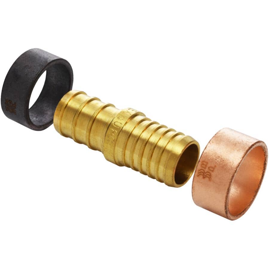 3/4" PEX x 3/4" PB Brass Coupling