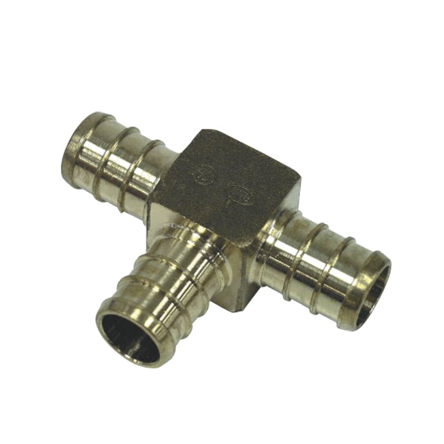 3/4" x 1/2" x 1/2" PEX Brass Tee