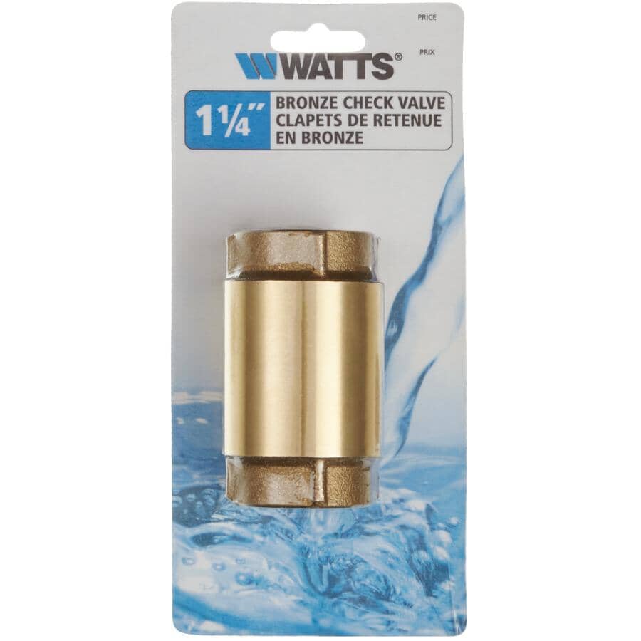 1-1/4" Check Valve - Brass