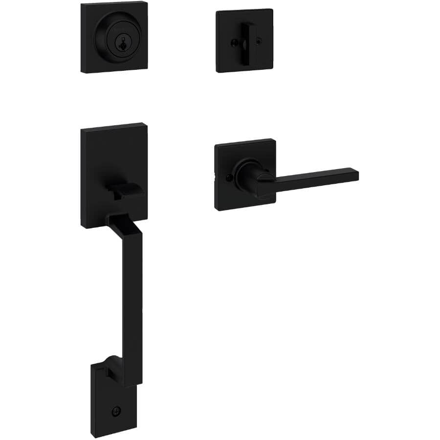 Amador / Casey Entrance Gripset - Matte Black + Smart Key