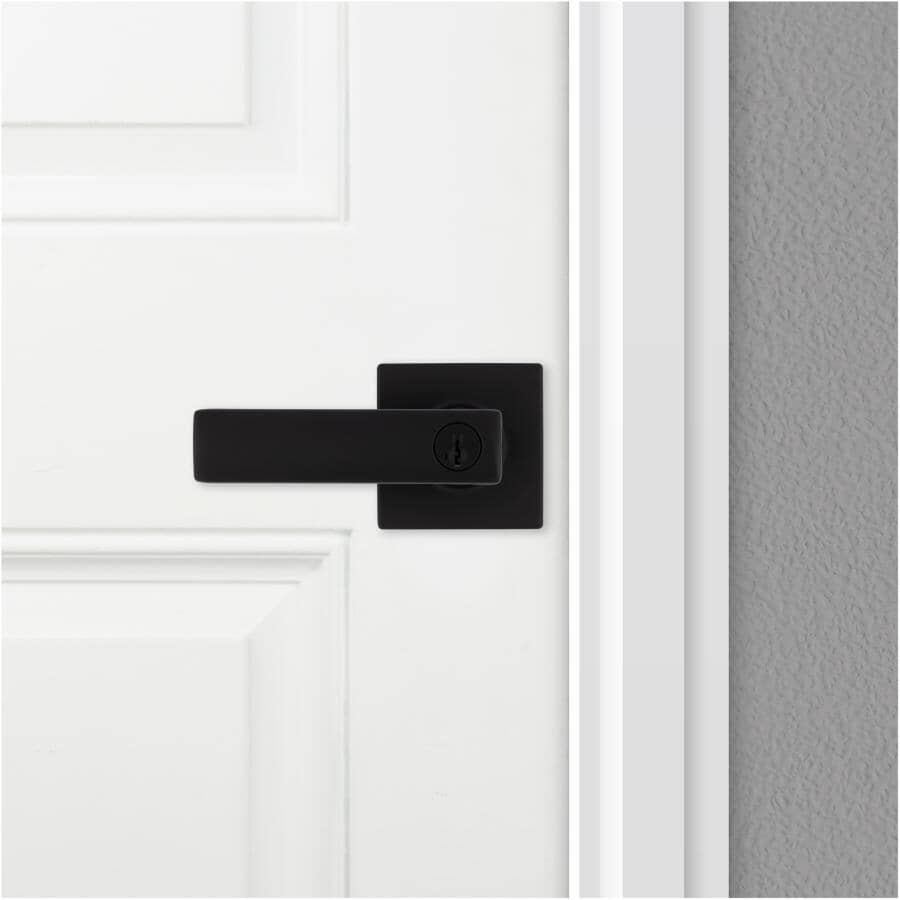 Breton Entrance Leverset - Matte Black + Smart Key