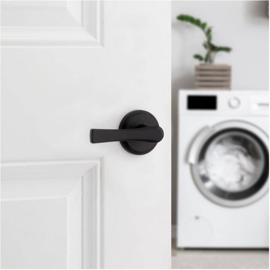 Katella Passage Door Leverset - Matte Black