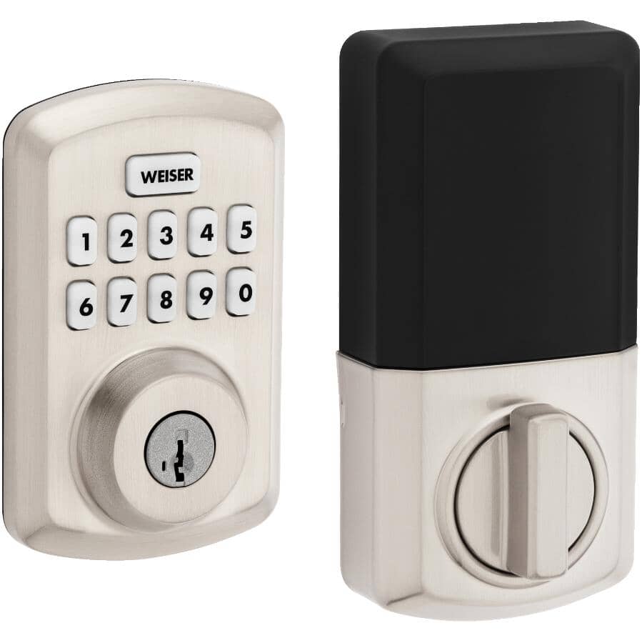 Powerbolt 3 Electronic Deadbolt - Satin Nickel Finish + SmartKey Technology