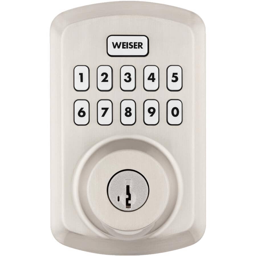 Powerbolt 3 Electronic Deadbolt - Satin Nickel Finish + SmartKey Technology