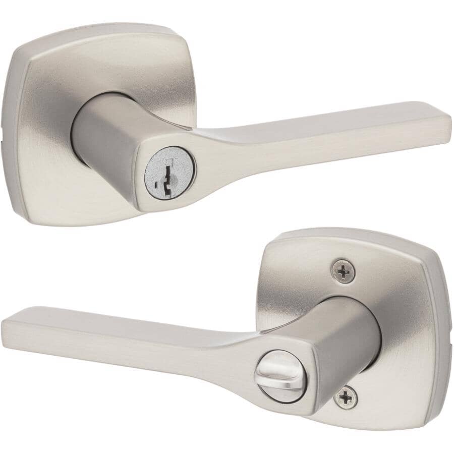 Prague Entrance Leverset - Satin Nickel