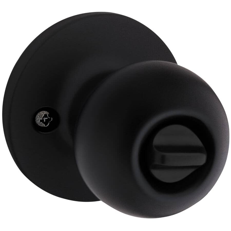 Regina Safelock Entrance Knobset - Matte Black