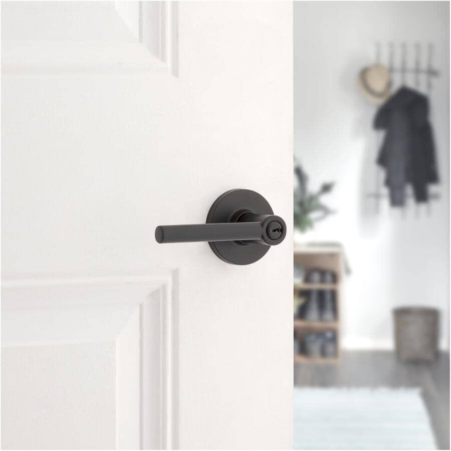 Reminy Keyed Entry Safelock Entrance Leverset - Matte Black