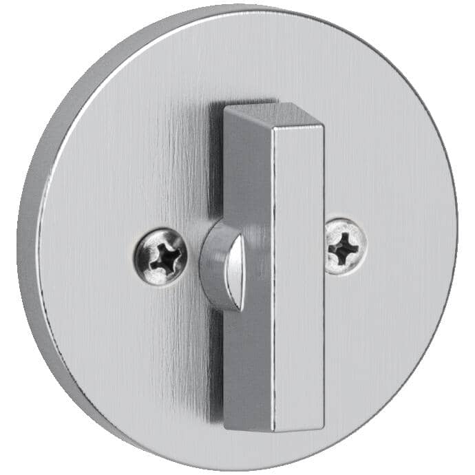 Round Single Cylinder Deadbolt Lock - Satin Chrome + Smart Key