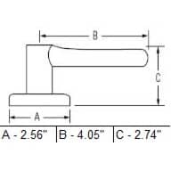 Venetian Bronze Grapevine Safelock Privacy Door Leverset