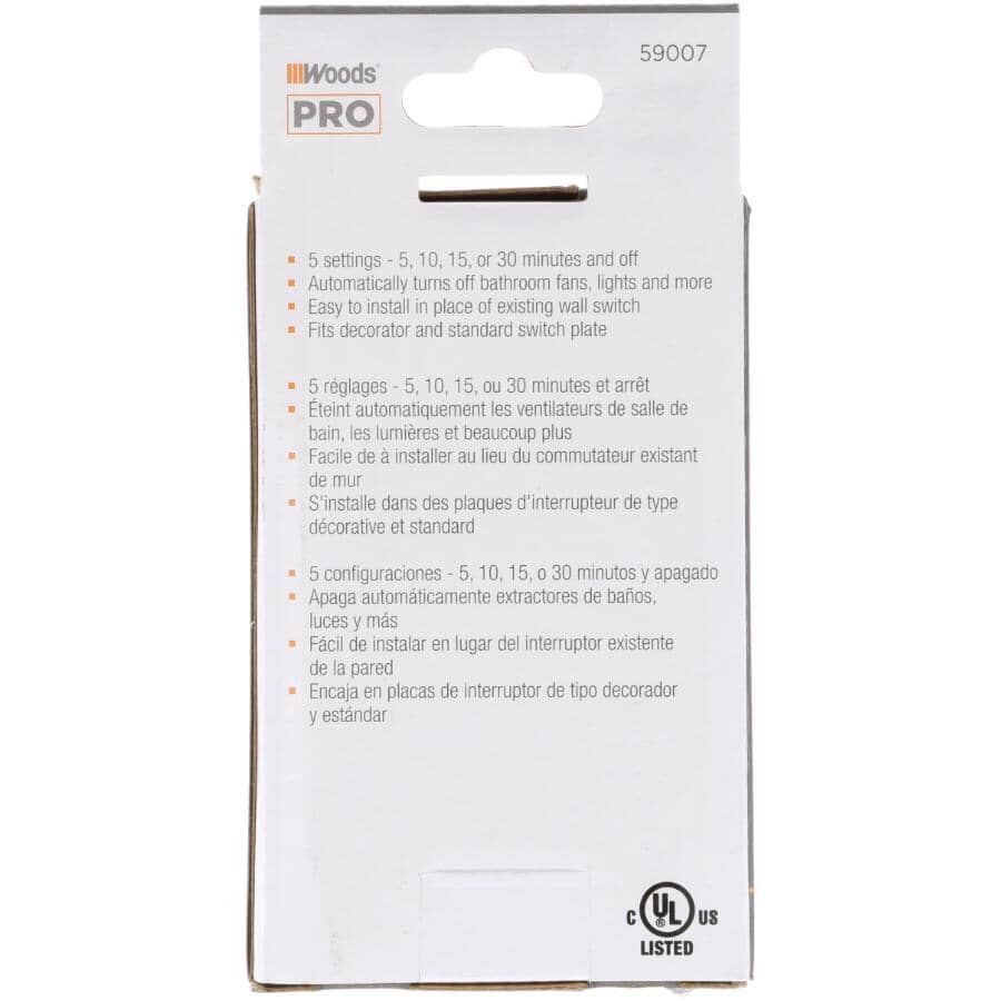 30 Minute Indoor In-Wall Countdown Timer