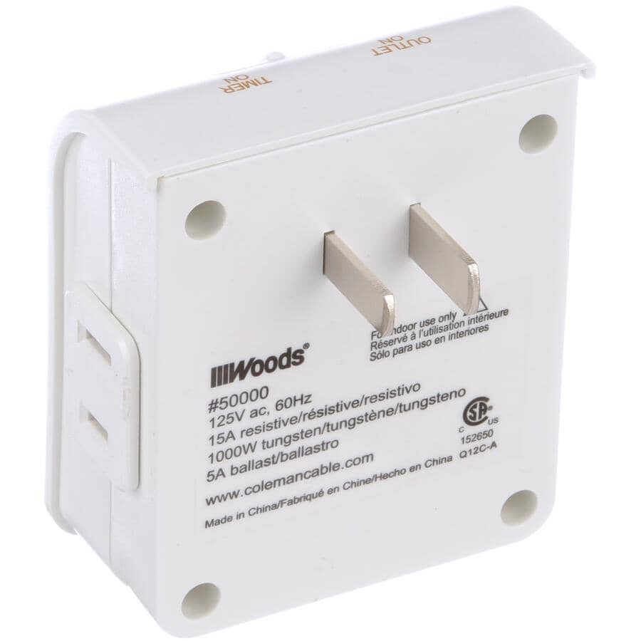 Daily Mechanical Indoor Timer with 2 Conductors