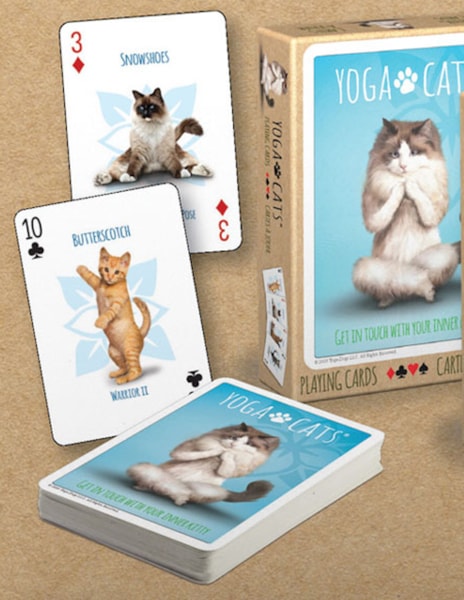 Yoga Cats Playing Cards