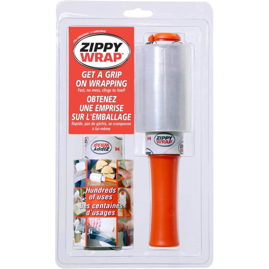 Stretch Wrap - with Handle & Refill, 4" x 500'