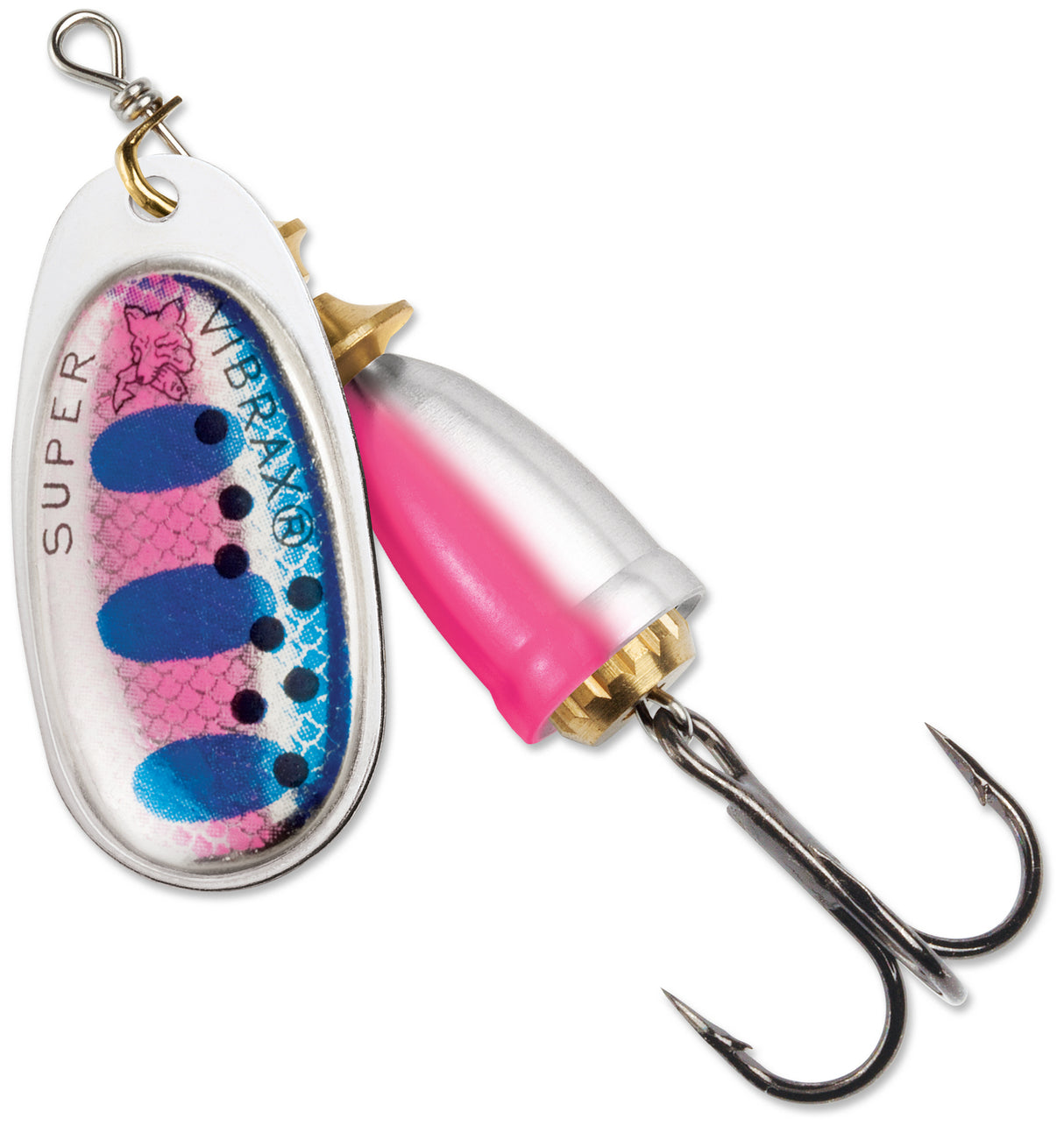 Blue Fox 60-30-616IC Classic Vibrax Spinner, 1/4 oz, Rainbow Trout Painted