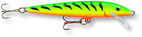 Rapala F09FT Original Floating Lure 3 1/2", 3/16 oz, Firetiger, Floating