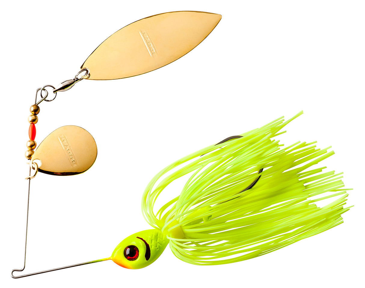 Booyah BYBT38617 Tandem Blade Spinnerbait, 3/8 oz, Chartreuse
