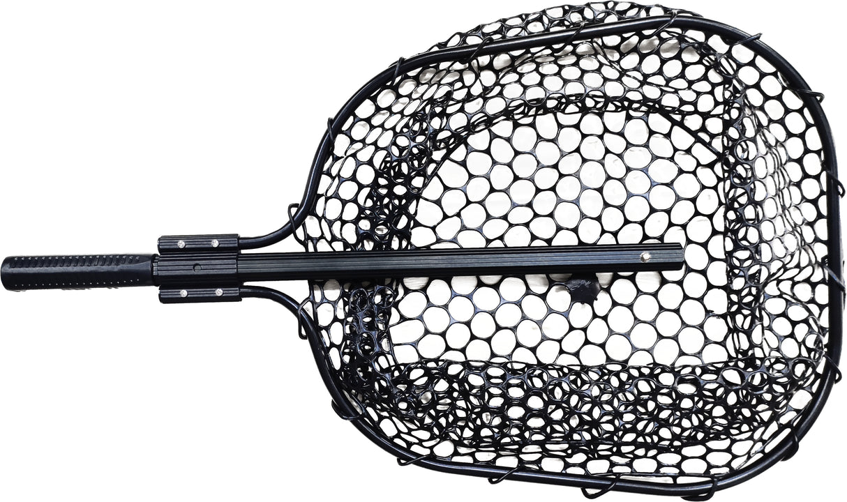 Danielson DLN0301 Landing Net, 24" Telescopic Handle, 16"x19" Hoop Size, Black Rubber Net bag