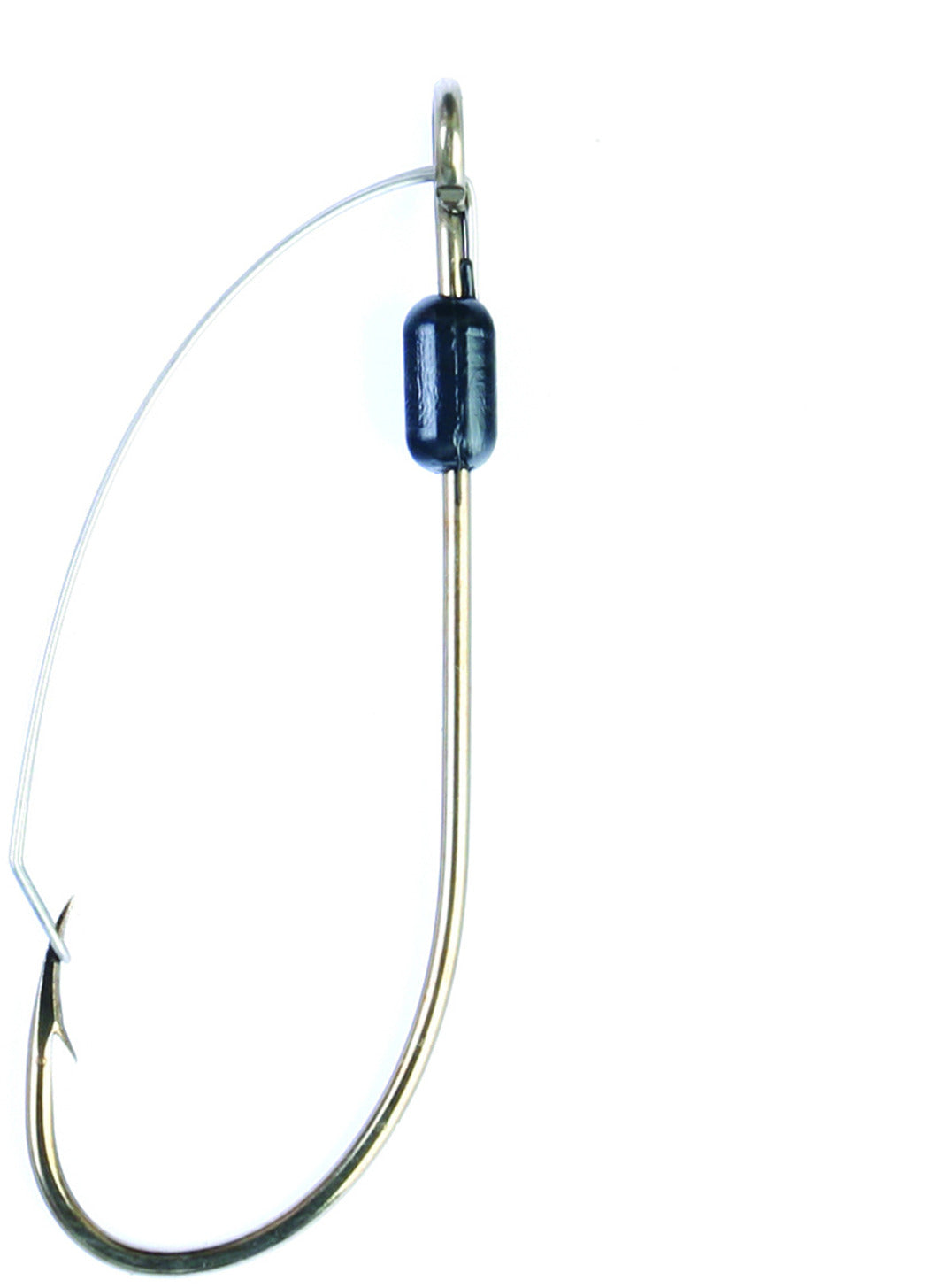 Eagle Claw 249WAH-4/0 Weedless Hook Size 4/0, Forged, Long Plain Shank Non-Offset, Ringed Eye, Bronze, 5 per Pack