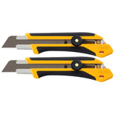 Extra Heavy Duty 25mm Snap-Off Blade Utility Knife Set - 2 Pack